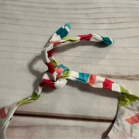 Janie And Jack  Multicolor Striped Halter Top Poolside Palms Sz 2T - Picture 4 of 4